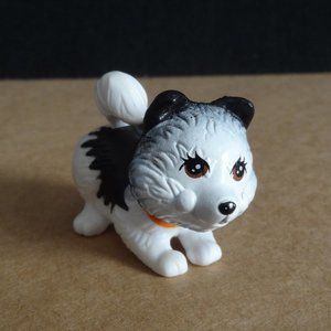 Littlest Pet Shop ~ Black And White Husky Puppy